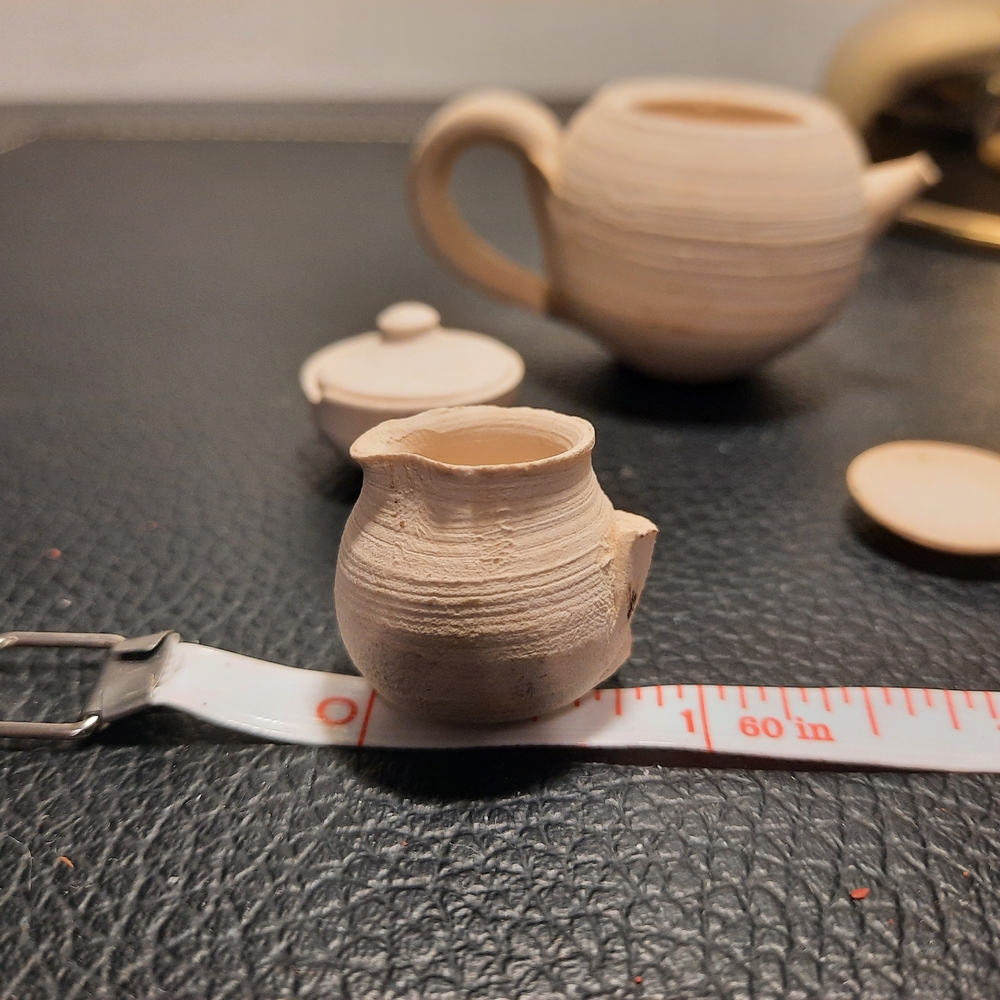 Source Unknown Cream Ceramic Tea Set - Picture 6 of 10